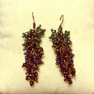 Macy’s beaded drop earrings